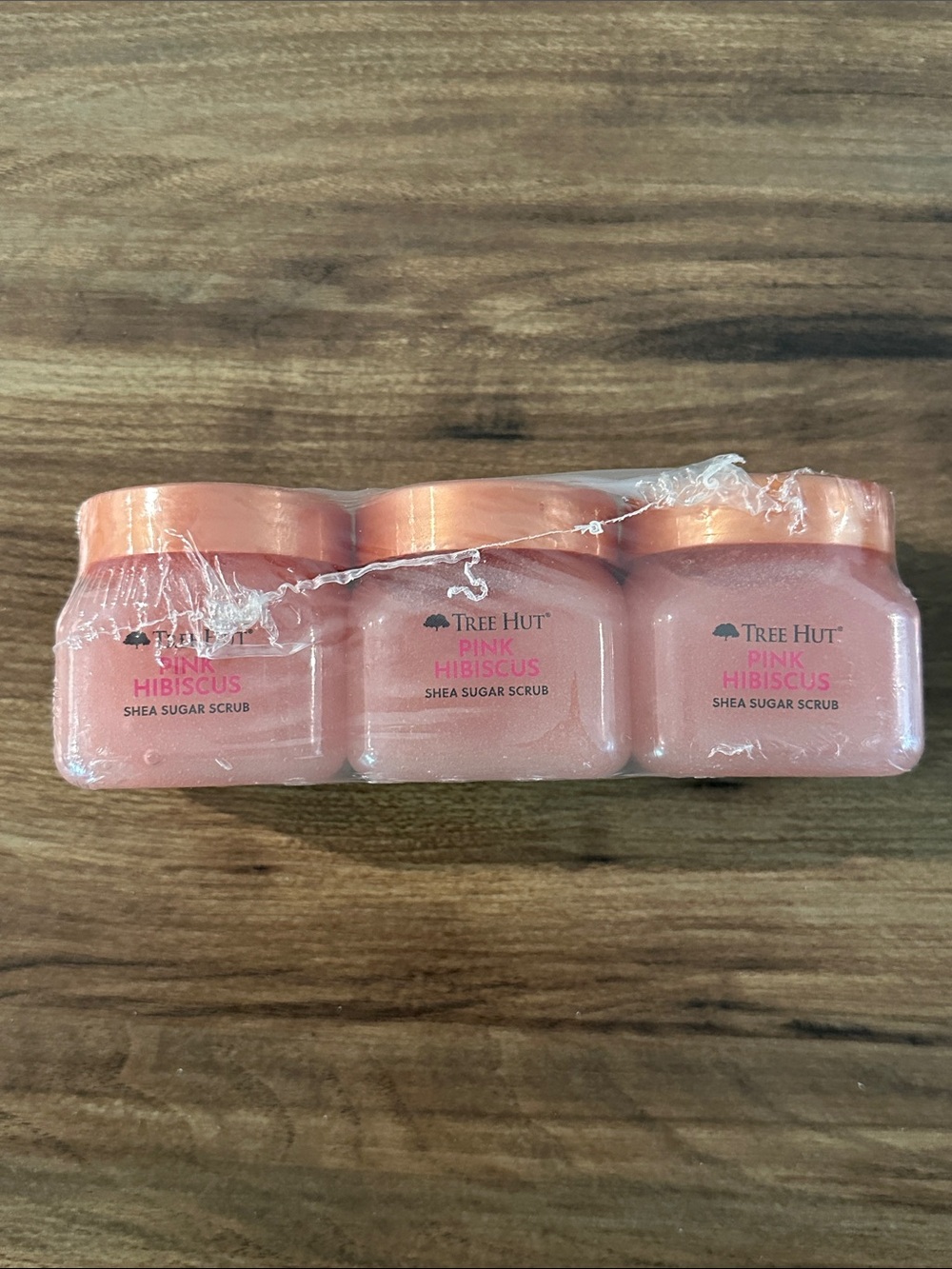 Tree Hut Pink Hibiscus Shea Sugar Scrub - Pink Set of 3